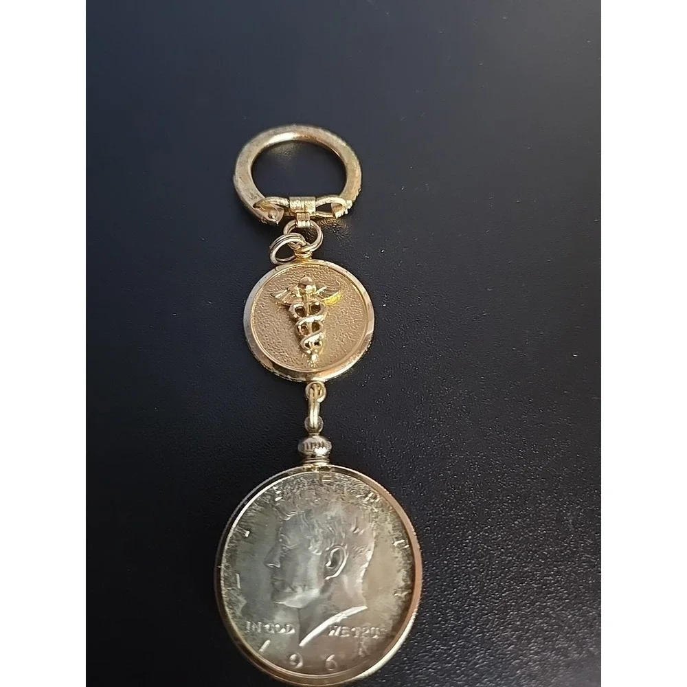 1964 Key Chain 1964 Kennedy Half Dollar & Doctor‎ Sign